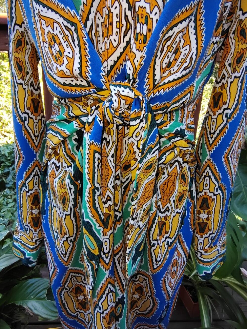 Cache Patterned Dress Size 12 (item A3) - Picture 2 of 8